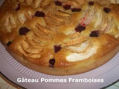 Gâteau Pommes Framboises