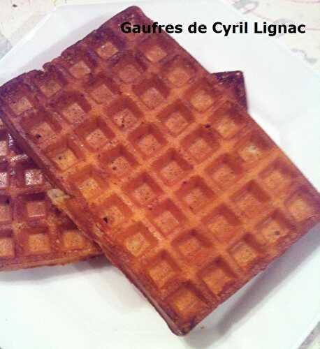 Gaufres de Cyril Lignac