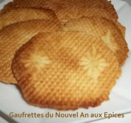 Gaufrettes du Nouvel An aux Epices