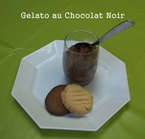 Gelato au Chocolat Noir