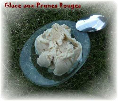 Glace aux Prunes Rouges