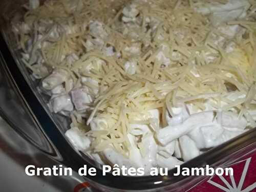 Gratin de Pâtes au Jambon