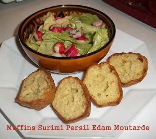 Jeu Interblog #18 - Muffins Surimi Persil Edam Moutarde