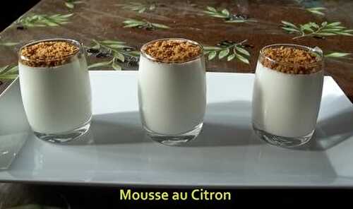 Jeu Interblog #22 : Mousse au Citron