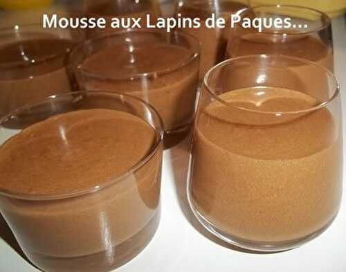 Jeu Interblog #30 - Mousse aux Lapins de Paques !!??