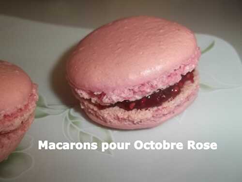 Macarons pour Octobre Rose