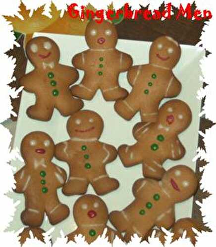 Mes Petits Gingerbread Men - Mes Petites Recettes Préférées