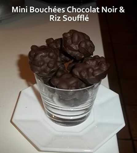 Mini Bouchées Chocolat Noir & Riz Soufflé