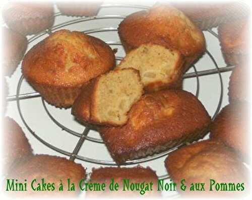Mini Cakes à la Crème de Nougat Noir & aux Pommes