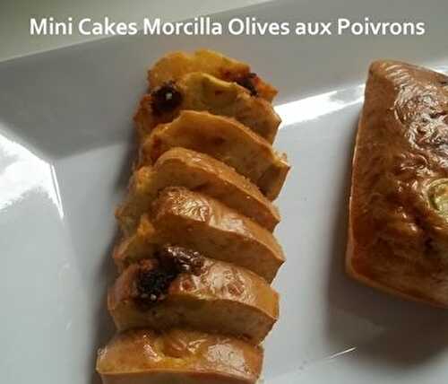 Mini Cakes Morcilla & Olives Vertes aux Poivrons Rouges