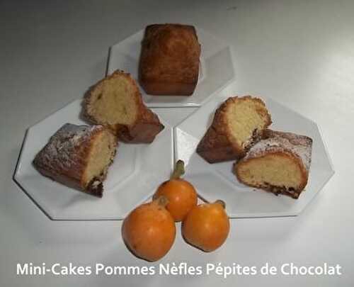 Mini-Cakes Pommes Nèfles Pépites de Chocolat