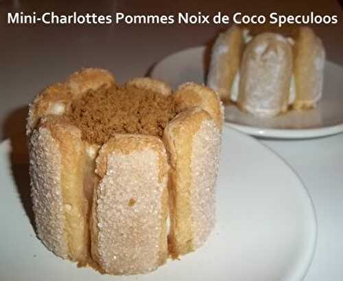 Mini-Charlottes Pommes Coco Speculoos