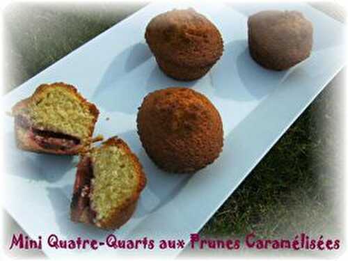 Mini Quatre-Quarts aux Prunes Caramélisées