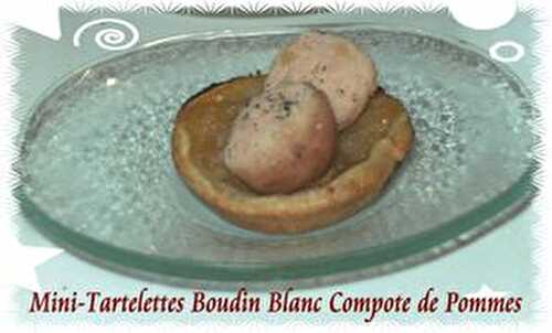 Mini-Tartelettes Boudin Blanc Compotée de Pommes