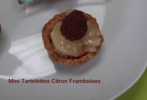 Mini Tartelettes Citron Framboises