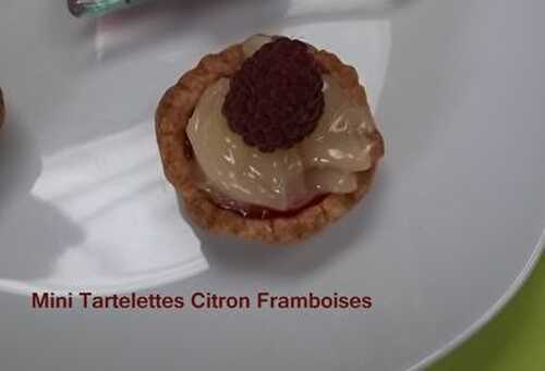 Mini Tartelettes Citron Framboises