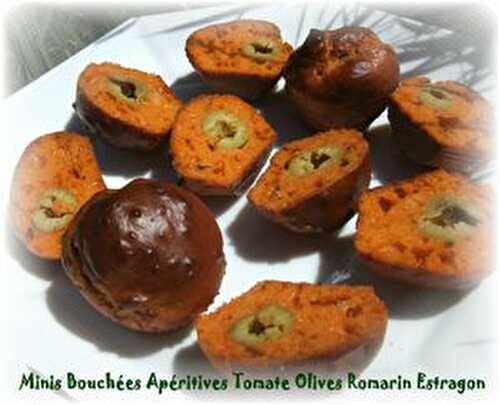 Minis Bouchées Apéritives Tomate Olives Romarin Estragon