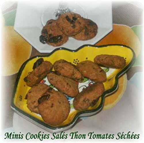 Minis Cookies Salés Thon Tomates Séchées