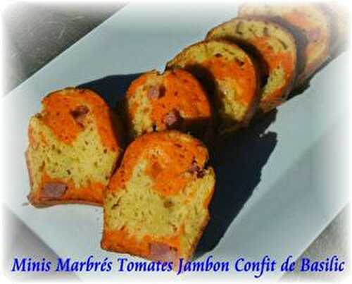 Minis Marbrés Tomates Jambon Confit de Basilic