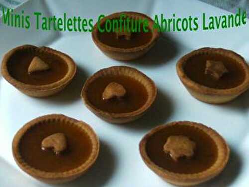 Minis Tartelettes Confiture Abricots Fleurs de Lavande