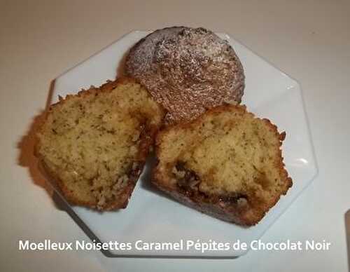 Moelleux Noisettes Caramel Pépites de Chocolat Noir