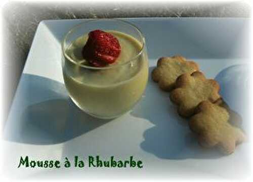 Mousse à la Rhubarbe