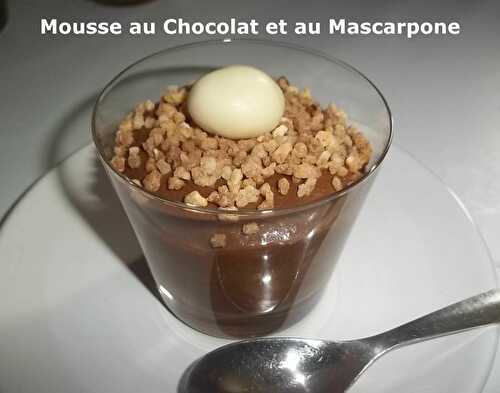 Mousse au Chocolat et au Mascarpone