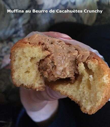 Muffins au Beurre de Cacahuètes Crunchy