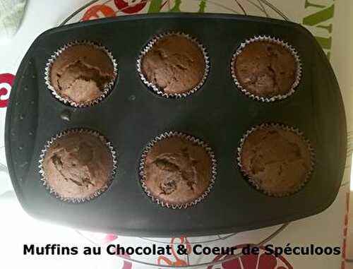 Muffins au Chocolat & Coeur de Spéculoos