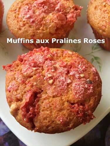 Muffins aux Pralines Roses