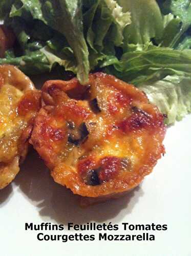 Muffins Feuilletés Tomates Courgettes Mozzarella