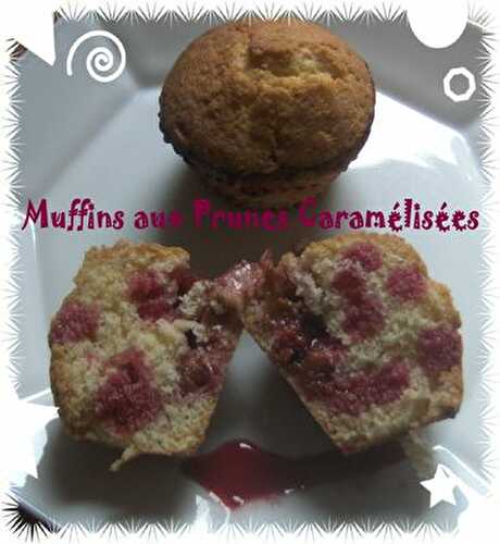 Muffins Moelleux aux Prunes Caramèlisées
