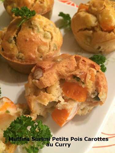 Muffins Surimi Petits Pois Carottes au Curry