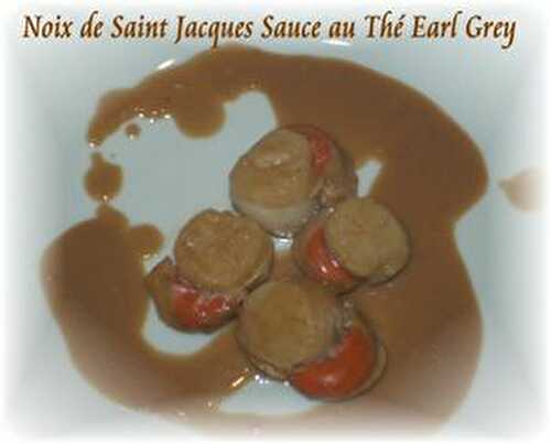 Noix de Saint Jacques Sauce au Thé Earl Grey - Mes Petites Recettes Préférées