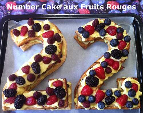 Number Cake aux Fruits Rouges ("22")