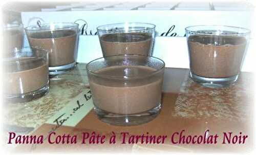 Panna Cotta Pâte à Tartiner Chocolat Noir