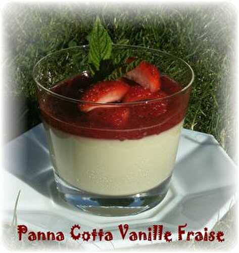 Panna Cotta Vanille Fraise