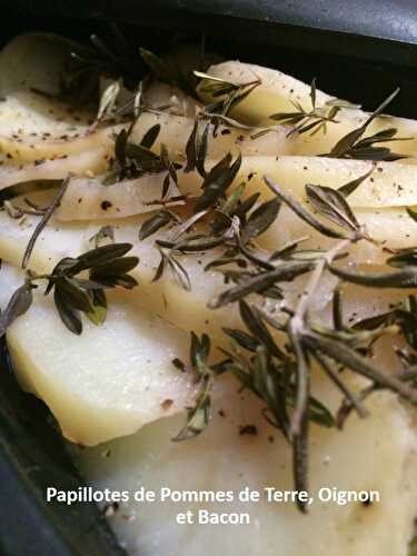 Papillotes de Pommes de Terre, Oignon et Bacon