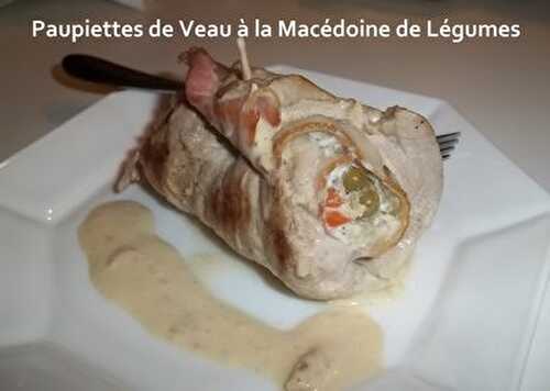 Paupiettes de Veau Farcies à la Macédoine de Légumes... pour un Défi