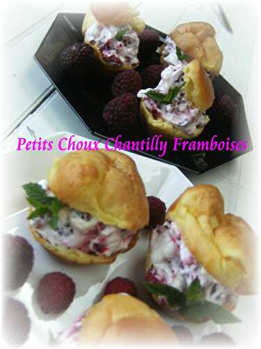 Petits Choux Chantilly Framboises