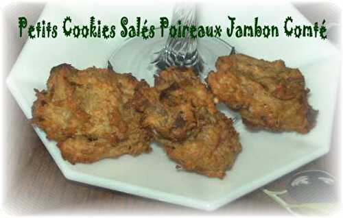 Petits Cookies Salés Poireaux Jambon Comté