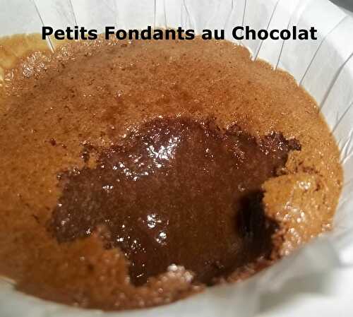 Petits Fondants au Chocolat