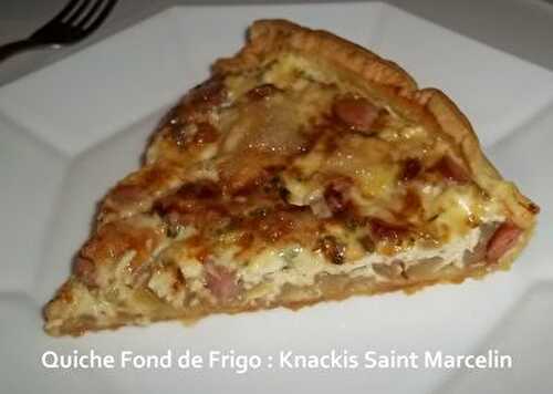 Quiche Fond de Frigo : Knackis Saint Marcelin