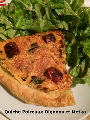 Quiche Poireaux Oignons et Metka