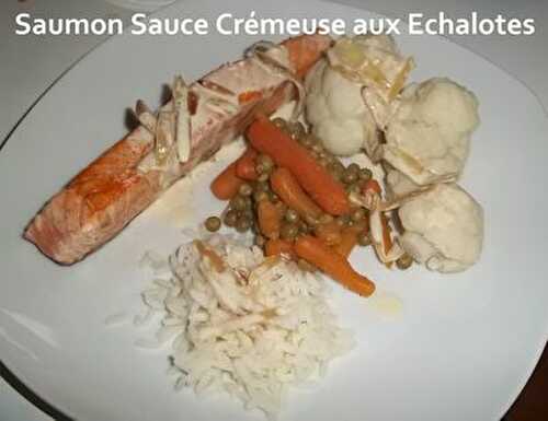 Saumon Sauce Crémeuse aux Echalotes