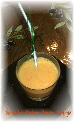 Smoothie Potiron Pomme Orange