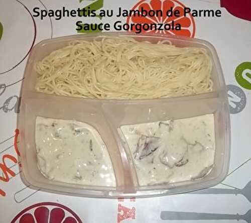 Spaghettis au Jambon de Parme Sauce Gorgonzola