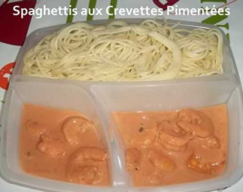 Spaghettis aux Crevettes Pimentées