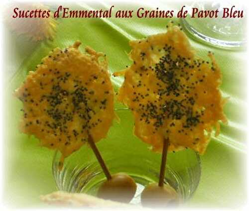 Sucettes d'Emmental aux Graines de Pavot Bleu