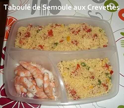 Taboulé de Semoule aux Crevettes